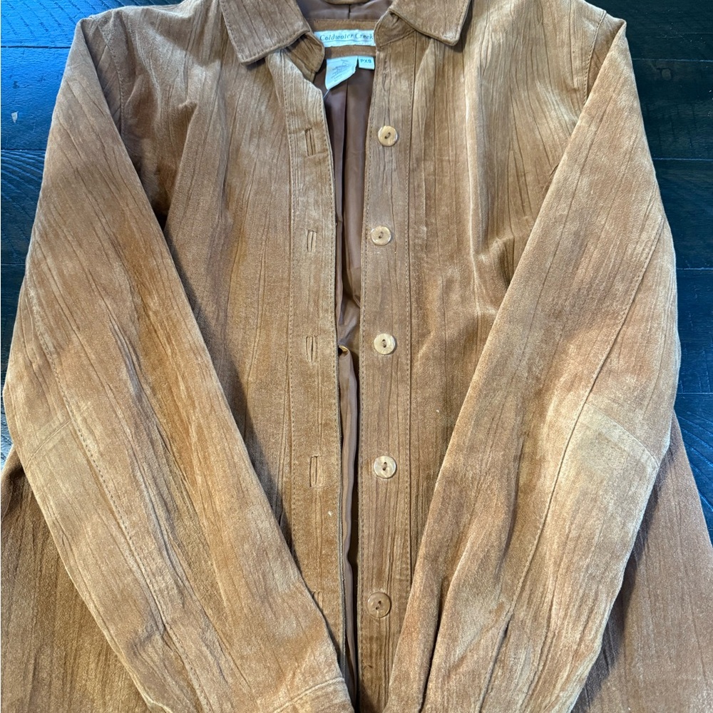 Coldwater Creek Tan Leather Jacket